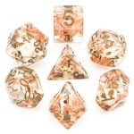 UDIXI Entombed Poly Dice set - Skull - Copper